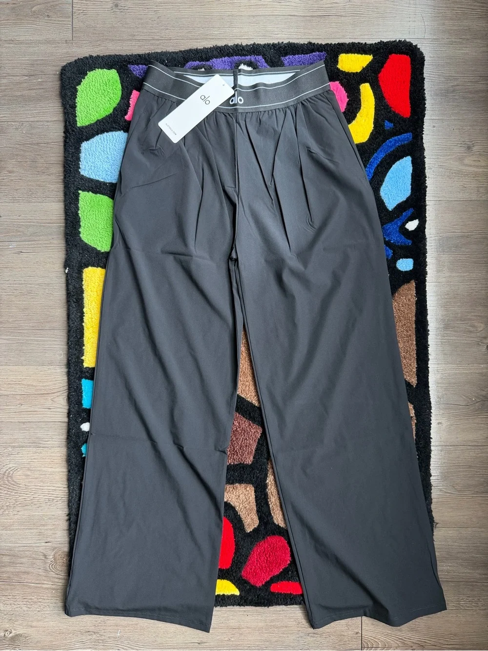Alo Black Suit Up Trousers